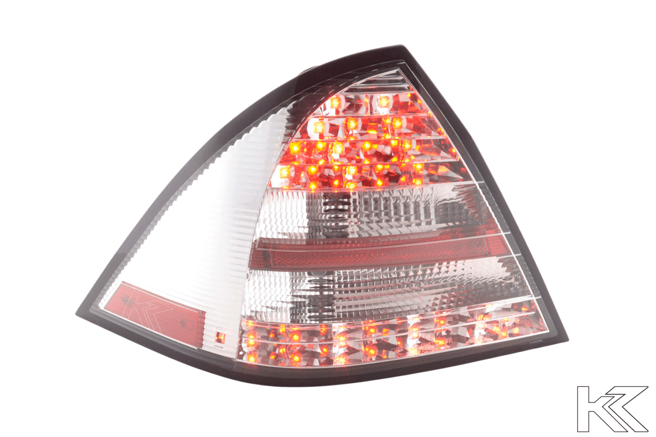 Mercedes W203 Chrome Clear LED Tail Lights (2005-2007)