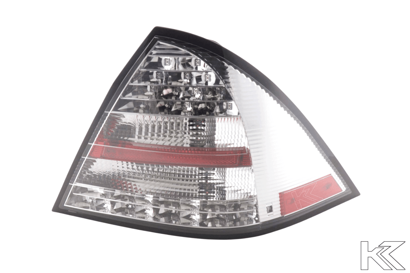Mercedes W203 Chrome Clear LED Tail Lights (2005-2007)