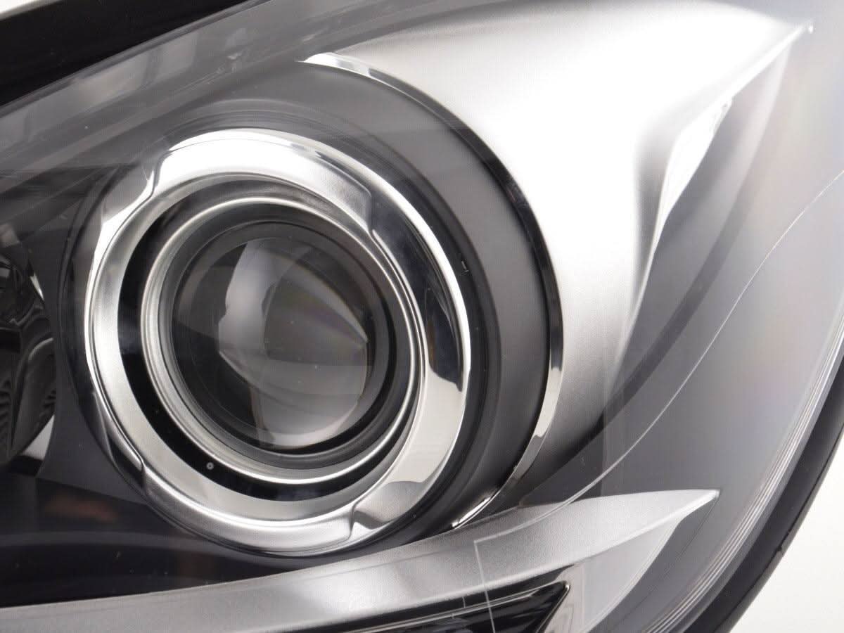 Mercedes W204 C-Class Black LED Headlights with DRL (2011 - 2014)
