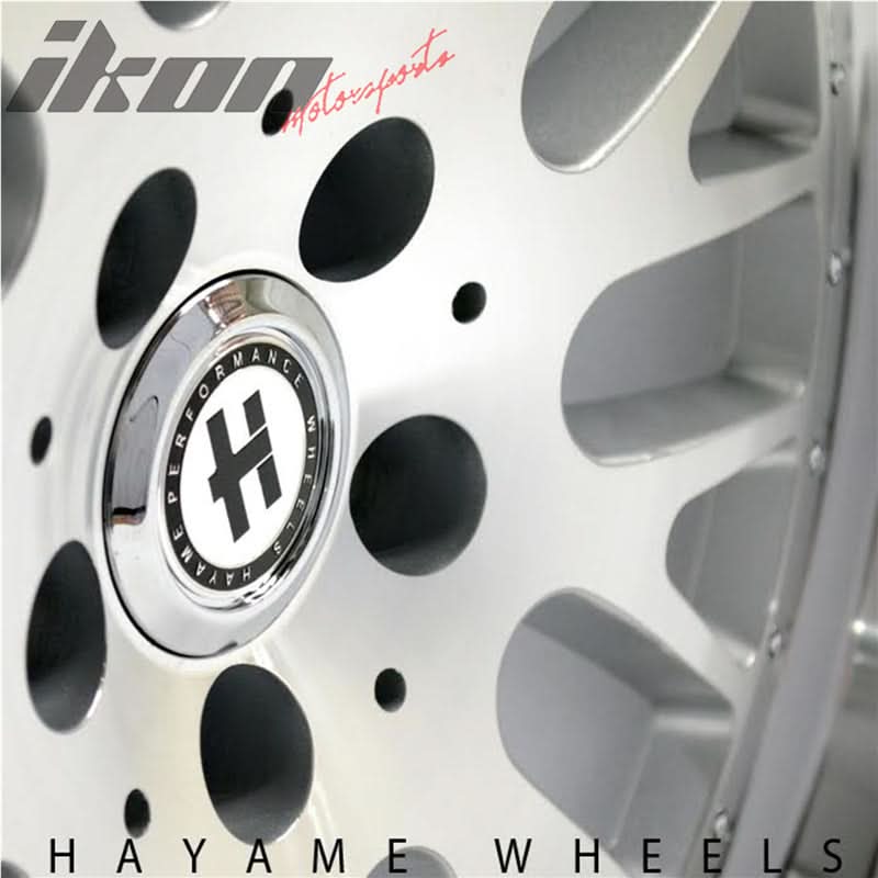 SALE! 15x8 Hayame Wheel Rims Silver Face Machine Lip 4x100 x4