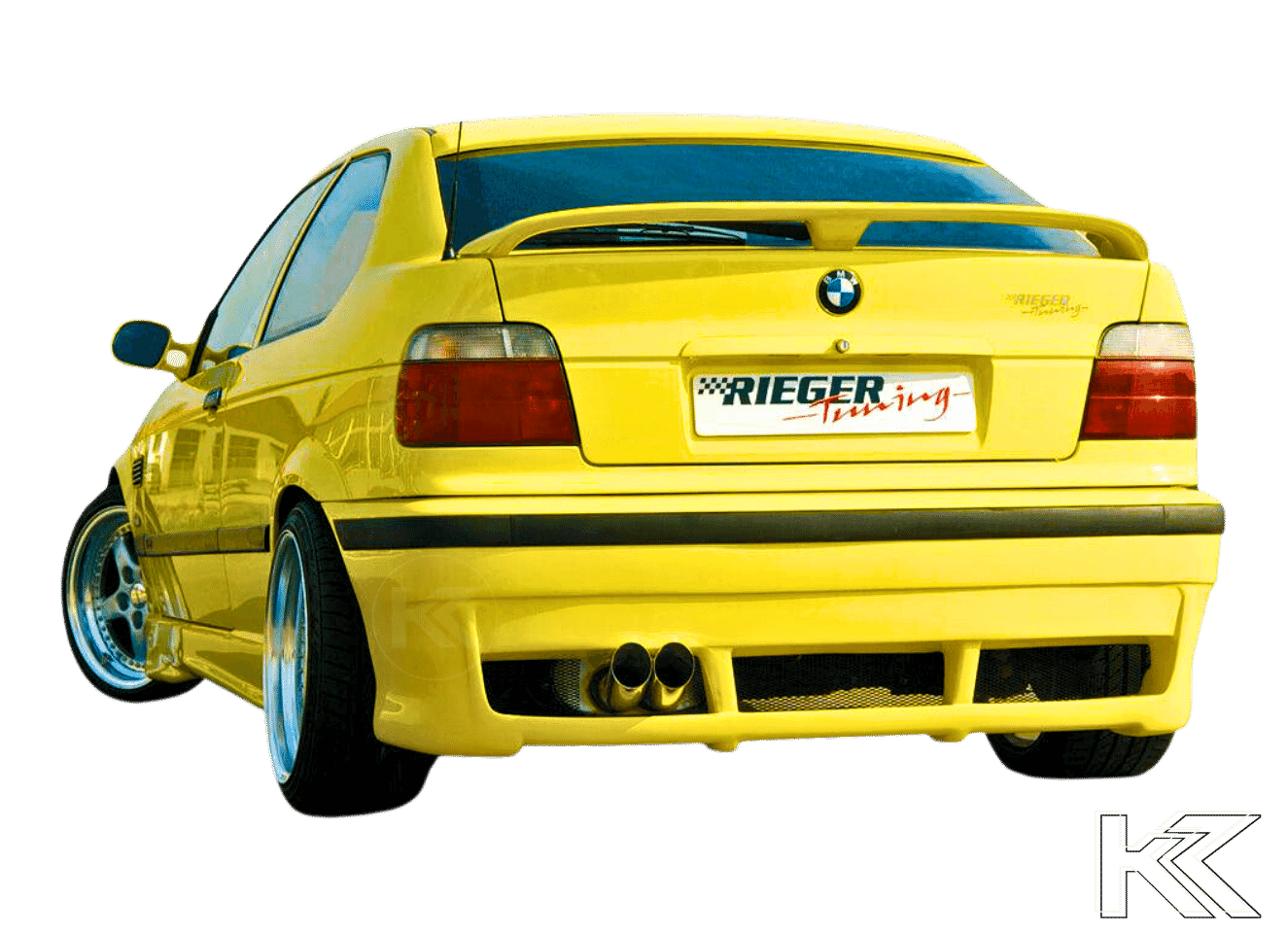 Rieger BMW E36 Compact Vented Rear Skirt Extension