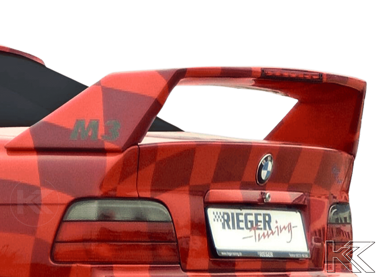 Rieger BMW E36 Coupe GT Wing w/3rd Brake Light