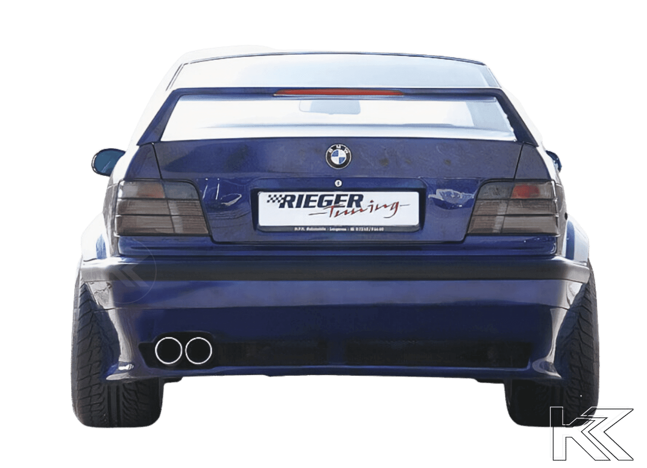 Rieger BMW E36 Vented Rear Bumper for Widebody