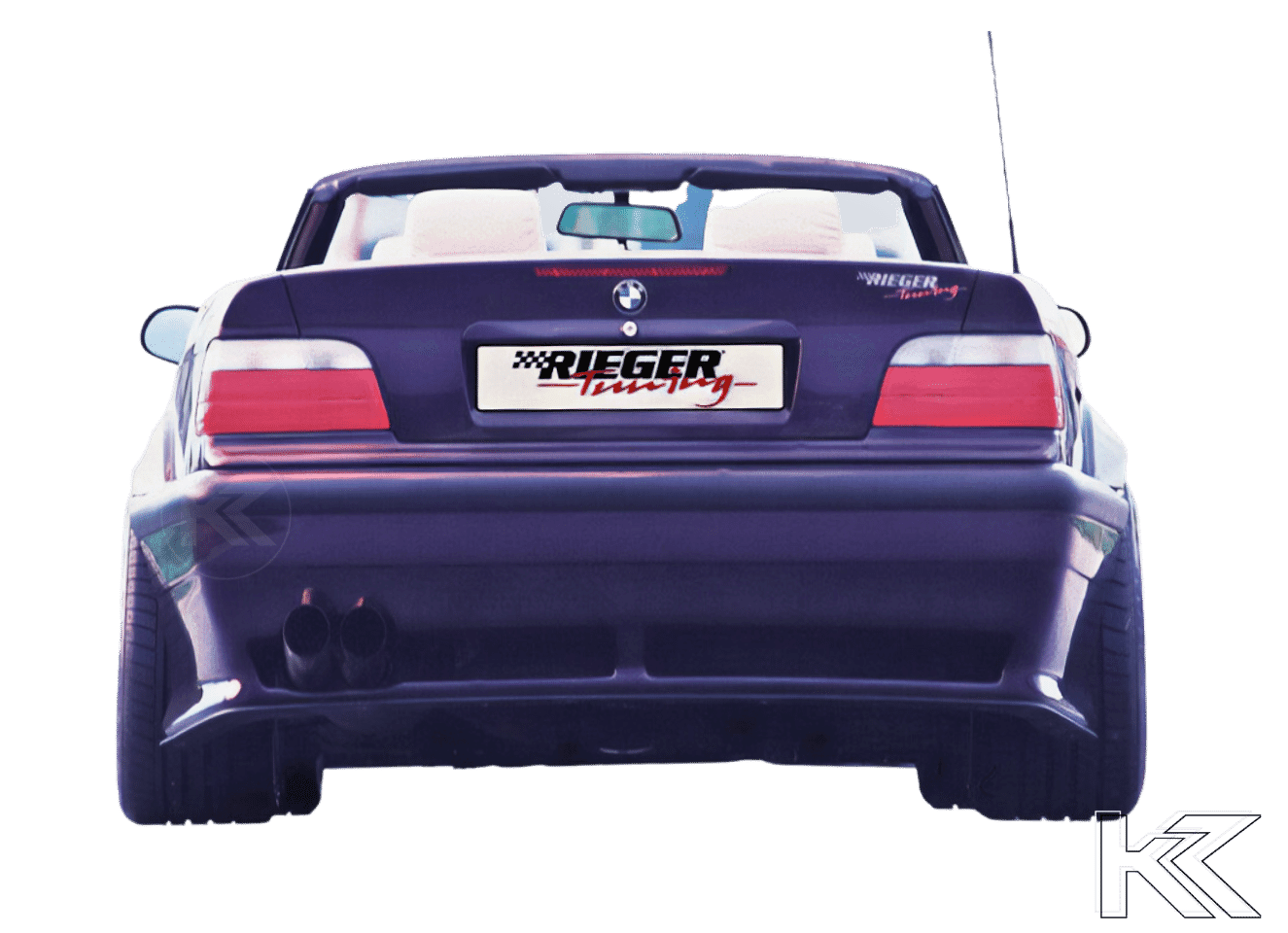 Rieger BMW E36 Vented Rear Bumper for Widebody