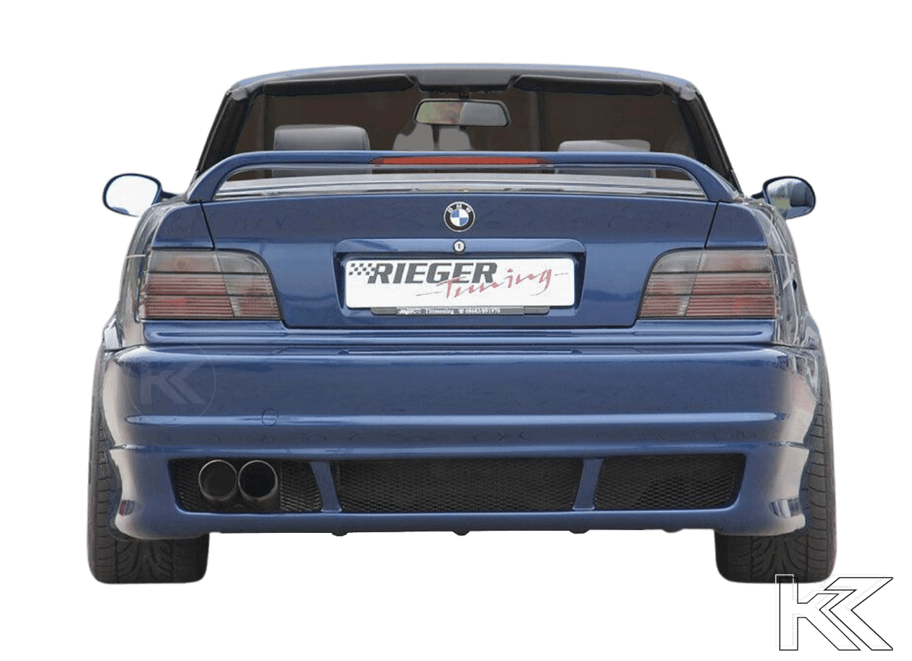 Rieger BMW E36 Vented Rear Skirt - E46 Look