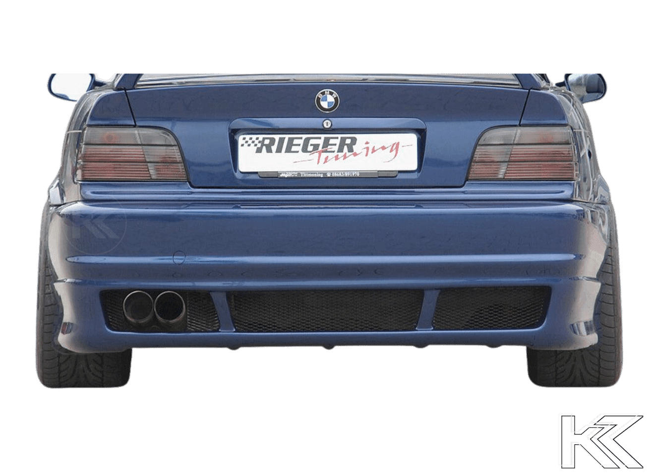 Rieger BMW E36 Vented Rear Skirt - E46 Look