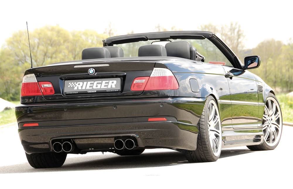 Rieger BMW E46 Coupe/Convertible Rear Skirt - M Look