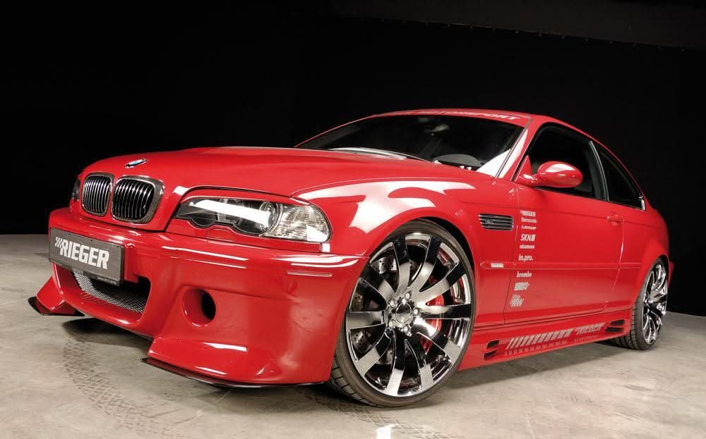 Rieger BMW E46 Splitter for CS-Look Front Bumper