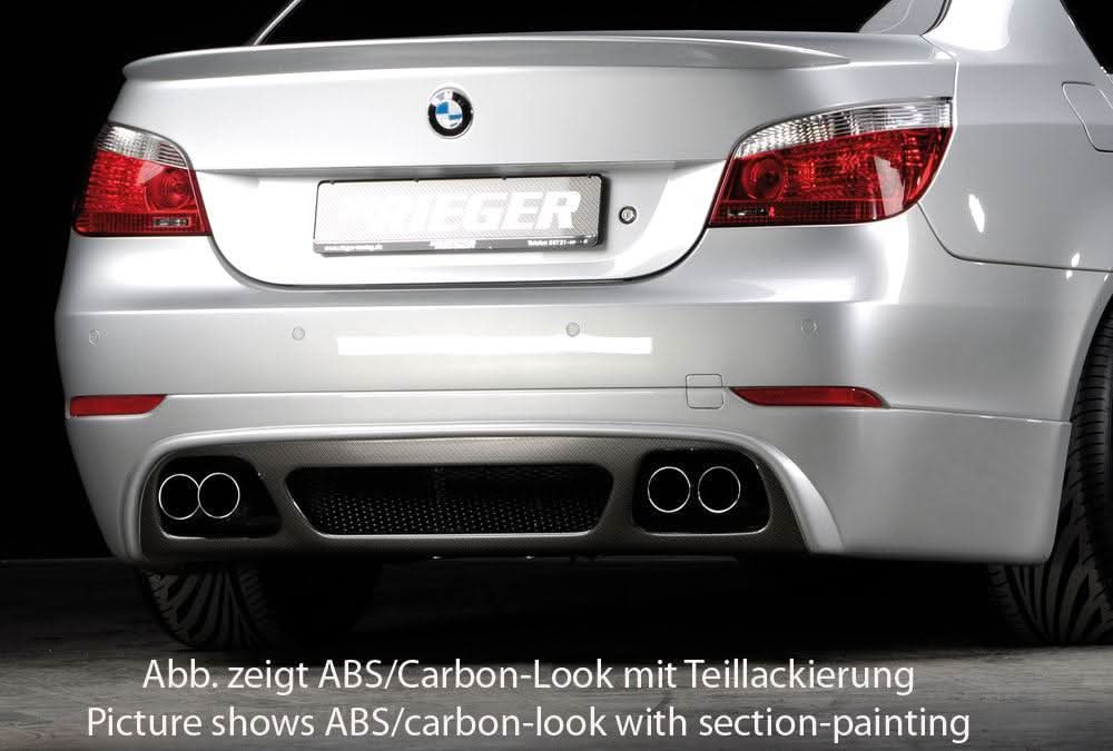 Rieger BMW E60 Sedan Vented Rear Skirt Extension