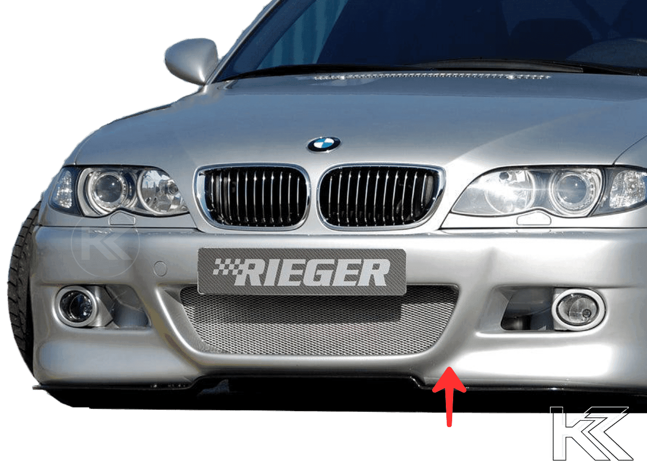 Rieger E46 Facelift Sedan/Touring Front Bumper w/Fog Holders
