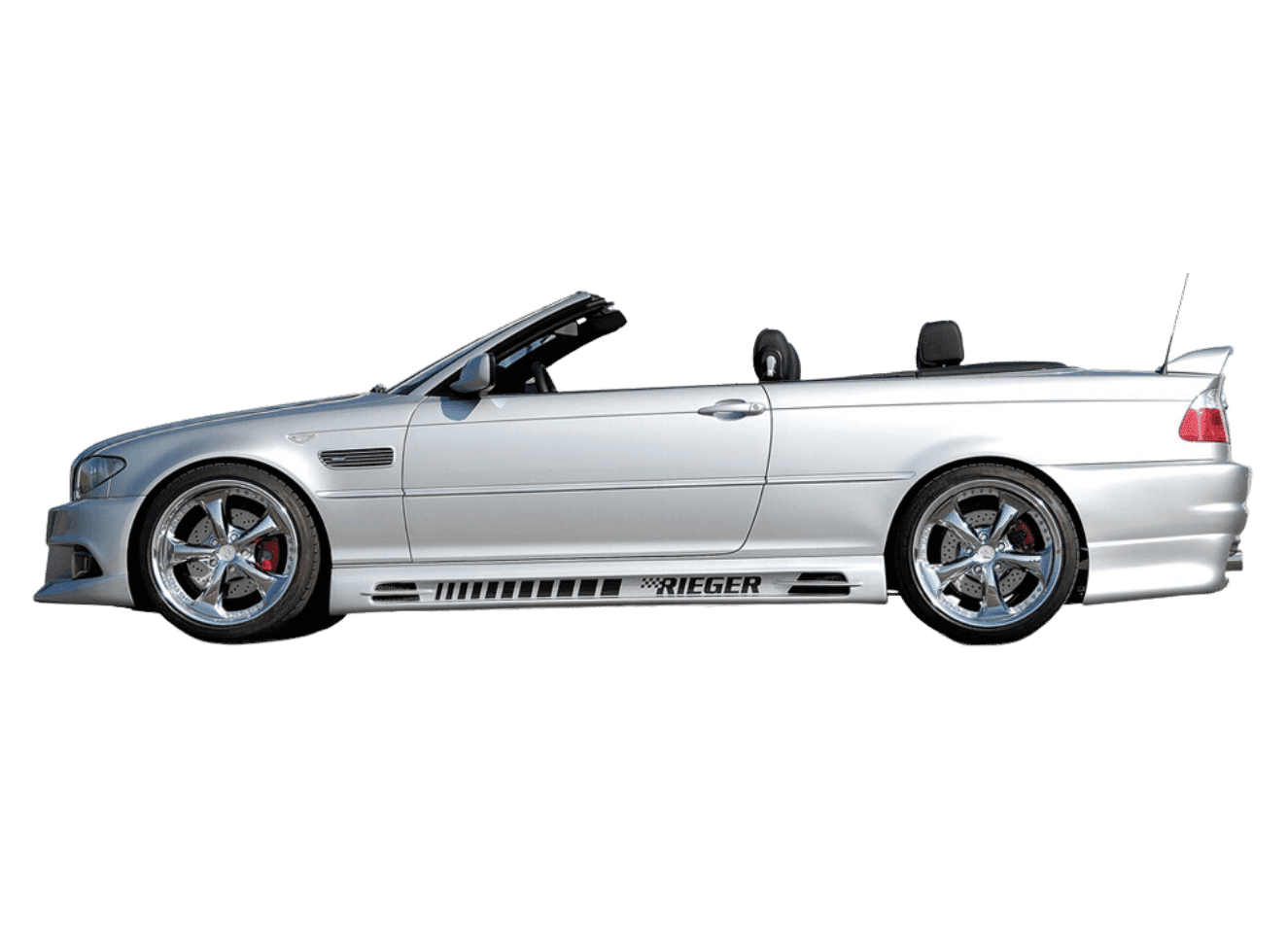 Rieger E46 Side Skirts - Vented Type 1