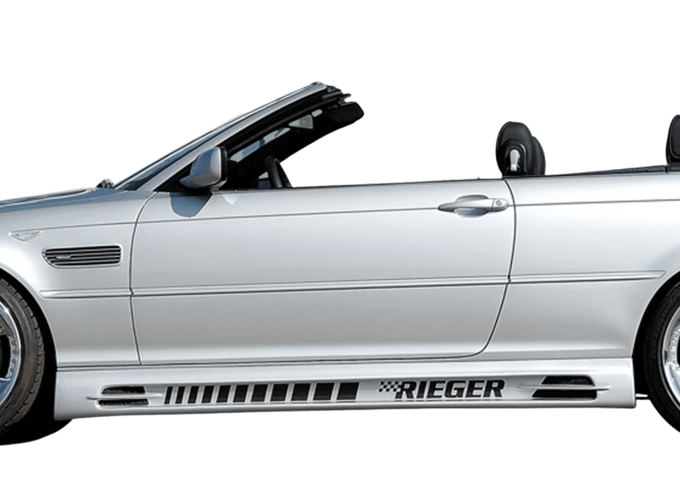 Rieger E46 Side Skirts - Vented Type 1