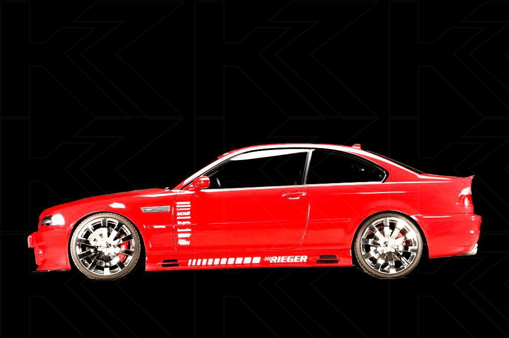 Rieger E46 Side Skirts - Vented Type 1