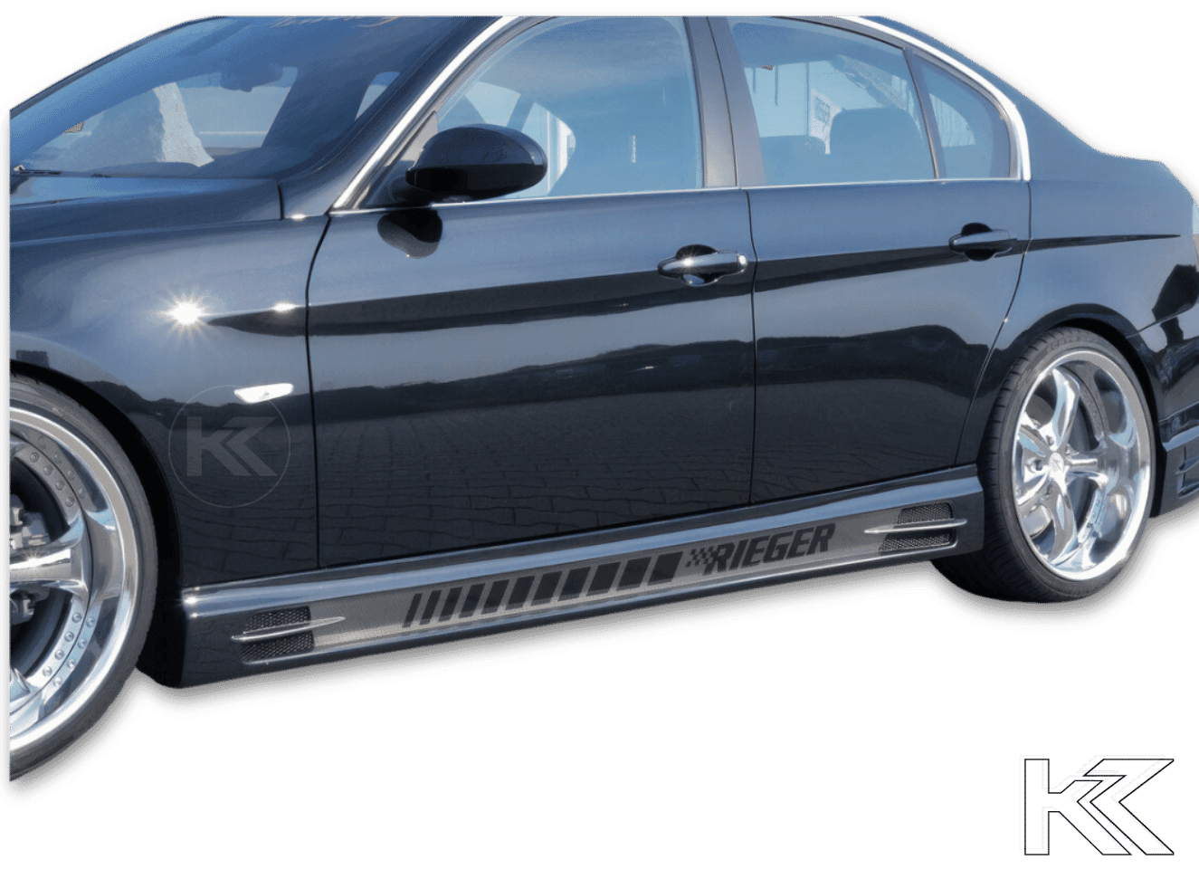 Rieger E90/91 Side Skirts - Vented Type 1