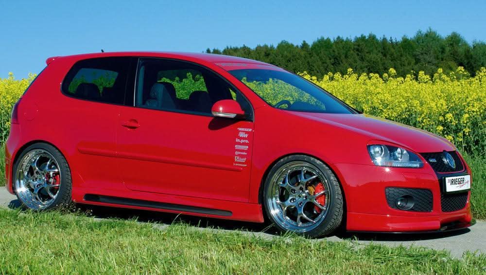 Rieger front spoiler lip Golf 5 only GT/GTI