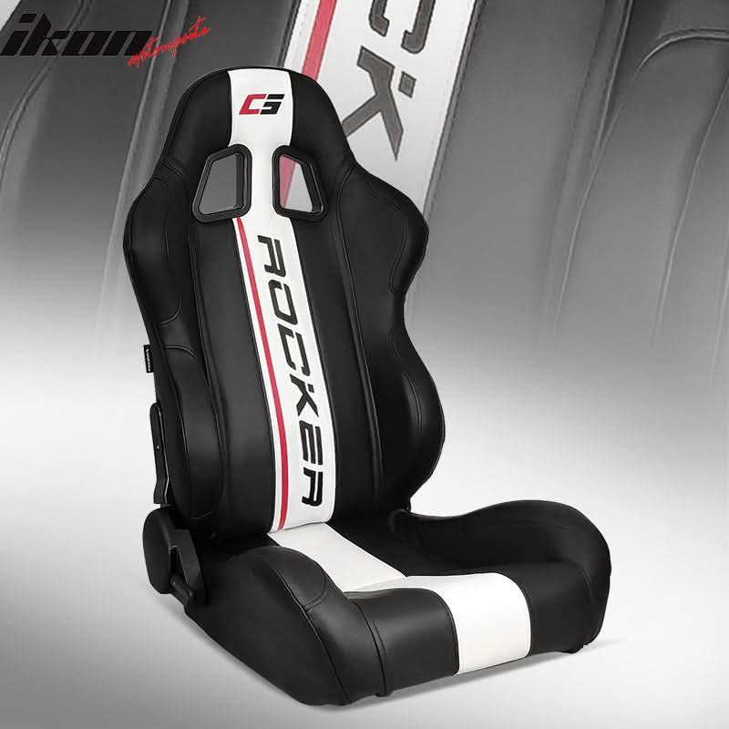 Universal Reclinable Right Passenger Side Racing Seat Dual Slider