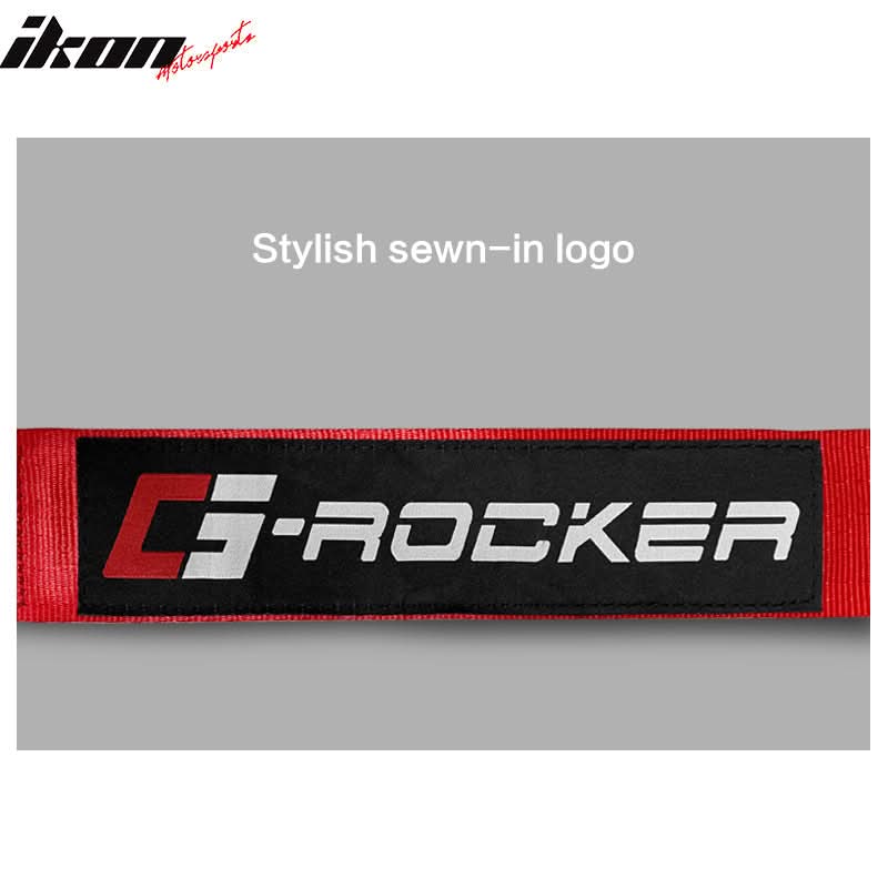 Universal 4 Point Cam-Lock Red Racing Harness Seat Belt Nylon