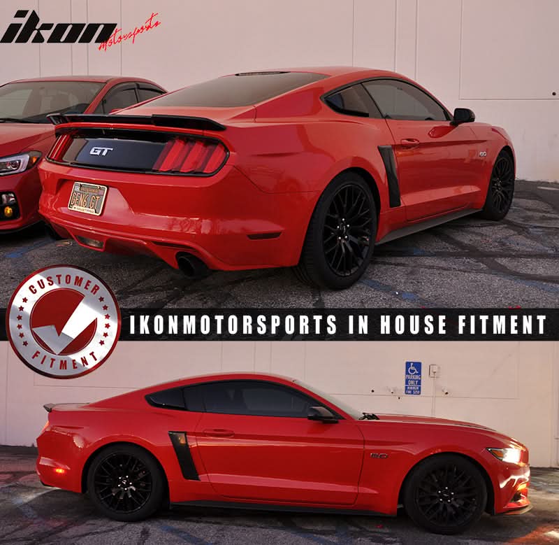 2015-2017 Ford Mustang Unpainted Side Window Louver Rear Fender Scoop