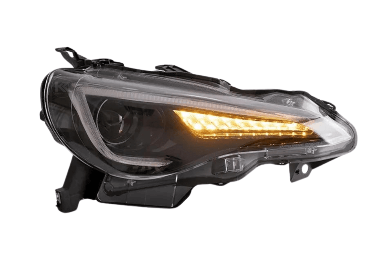 Scion FR-S Subaru BRZ Toyota GT86 1st Gen (ZN6/ZC6) Black Dual Beam Projector Headlights (2012-2021)