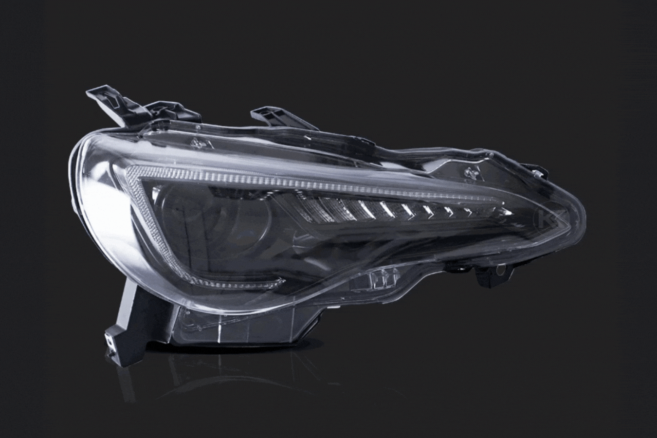 Scion FR-S Subaru BRZ Toyota GT86 1st Gen (ZN6/ZC6) Black Dual Beam Projector Headlights (2012-2021)