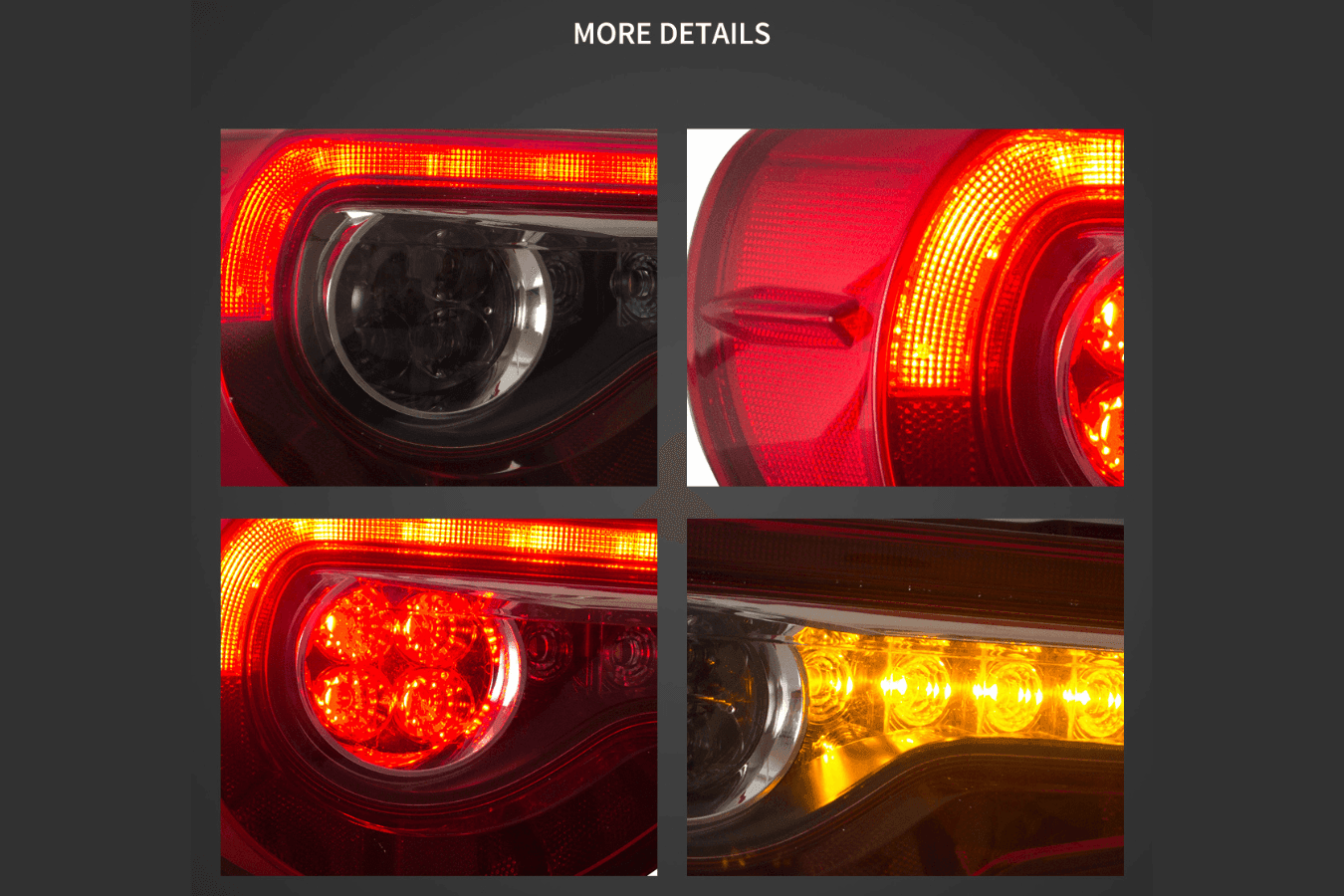 Scion FR-S Subaru BRZ Toyota GT86 1st Gen (ZN6/ZC6) LED Tail Lights Upgrade (2012-2021)
