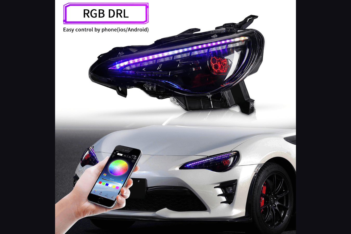 Scion FR-S Subaru BRZ Toyota GT86 RGB Headlights (2012-2021)