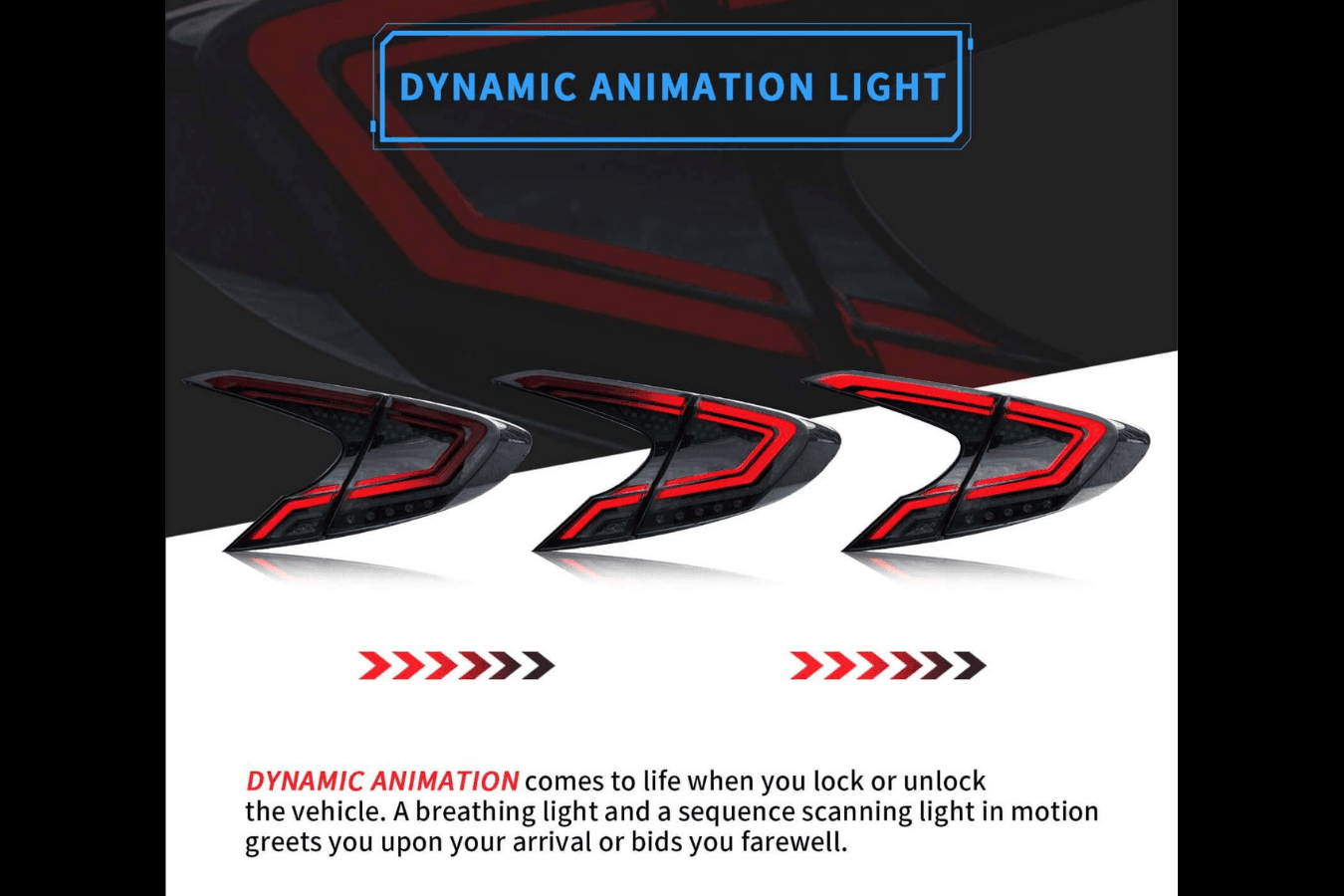 Toyota CHR / C-HR Smoked Full LED Tail Lights (2018-2020)