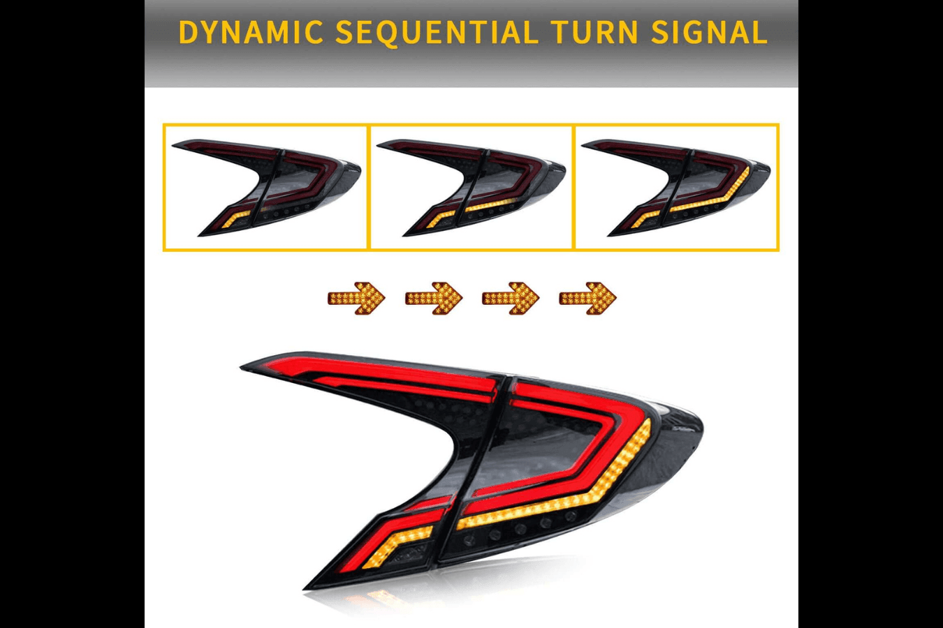 Toyota CHR / C-HR Smoked Full LED Tail Lights (2018-2020)