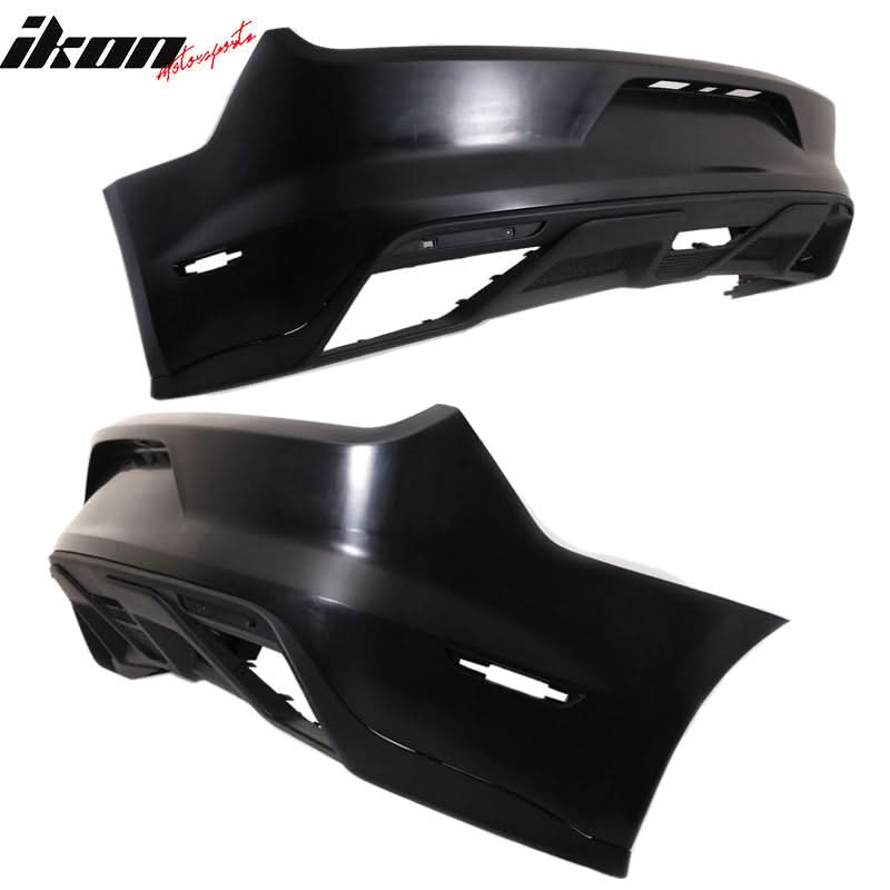 2015-2016Â Ford Mustang GT350 Black Rear Bumper Kit With Diffuser