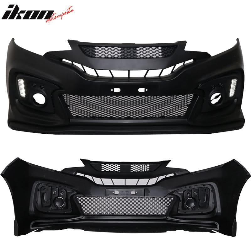 2015-2016Â Honda Fit GK5 Front Bumper Conversion Cover DRL Light PP