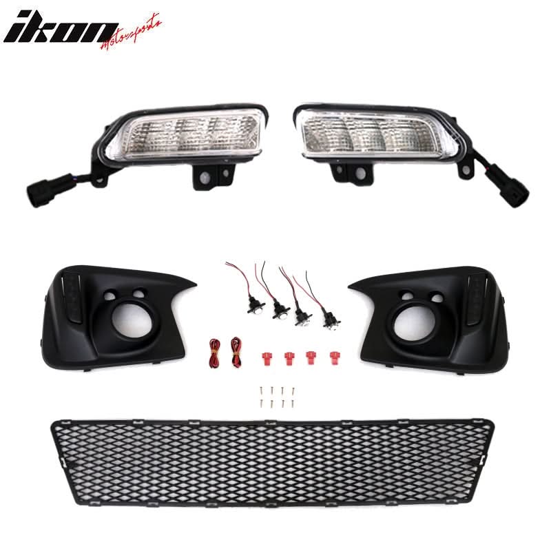 2015-2016Â Honda Fit GK5 Front Bumper Conversion Cover DRL Light PP