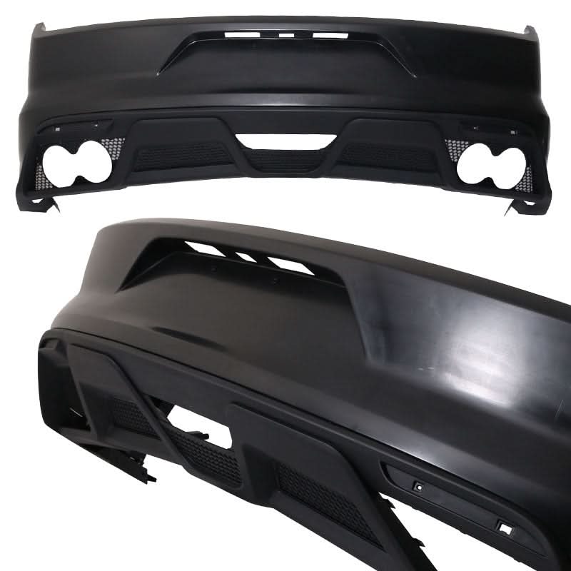 2015-2016Â Ford Mustang GT350 Black Front Rear Bumper Conversion PP