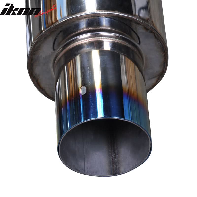Universal Fitment 4'' N1 Style Rear Muffler Exhaust Tip Titanium Burnt