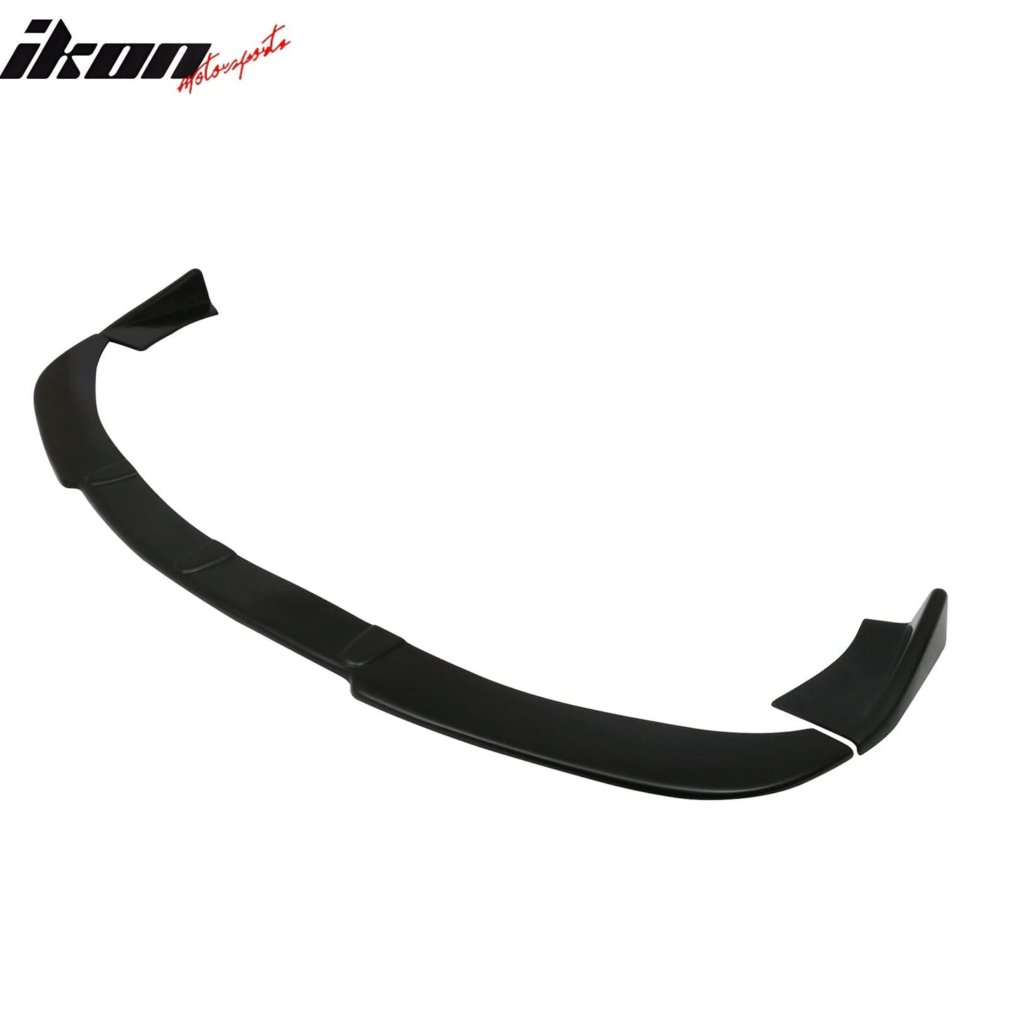 For Universal Black Front Bumper Lip Protector PU Spoiler Air Dam 3PC