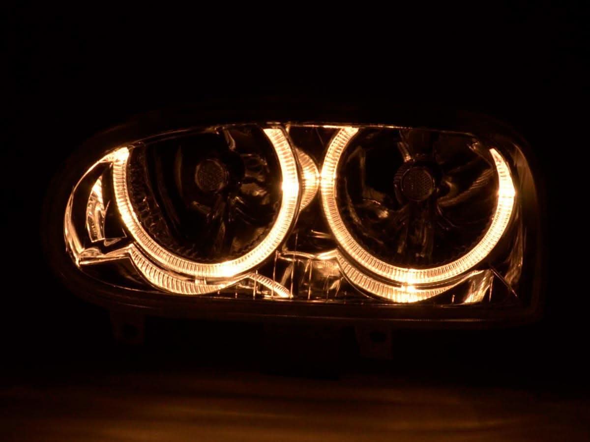 Volkswagen Golf 3 Type 1 HXO, 1 EXO Chrome Angel Eye Headlights (1991-1997)