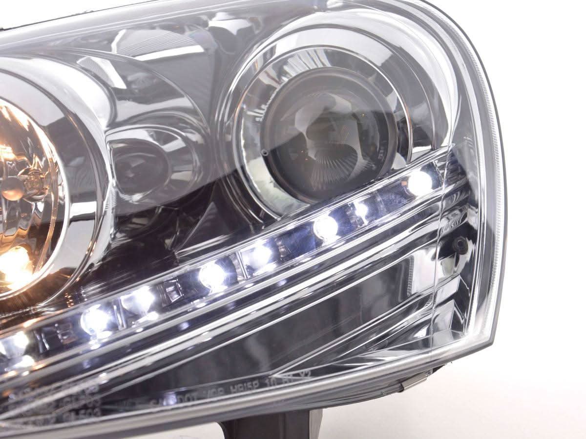Volkswagen Golf 5 Chrome LED Headlights with Daytime Running Lights (2003 - 2008)