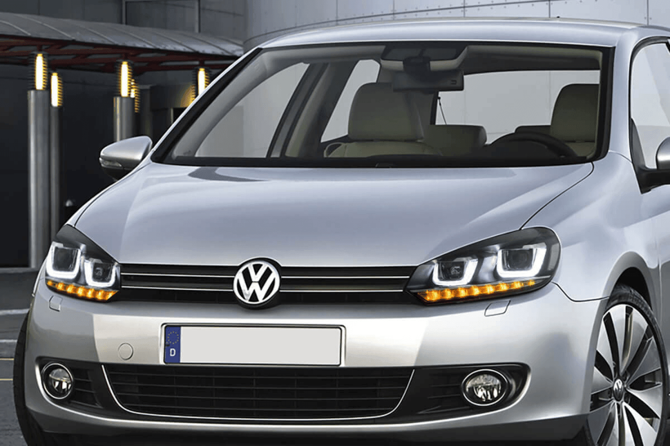 Volkswagen Golf 6 MK6 Black Demon Eyes Projector Headlight (2008 - 2014)