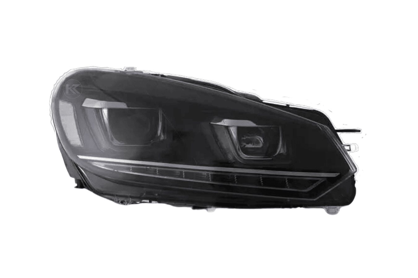 Volkswagen Golf 6 MK6 Black Demon Eyes Projector Headlight (2008 - 2014)