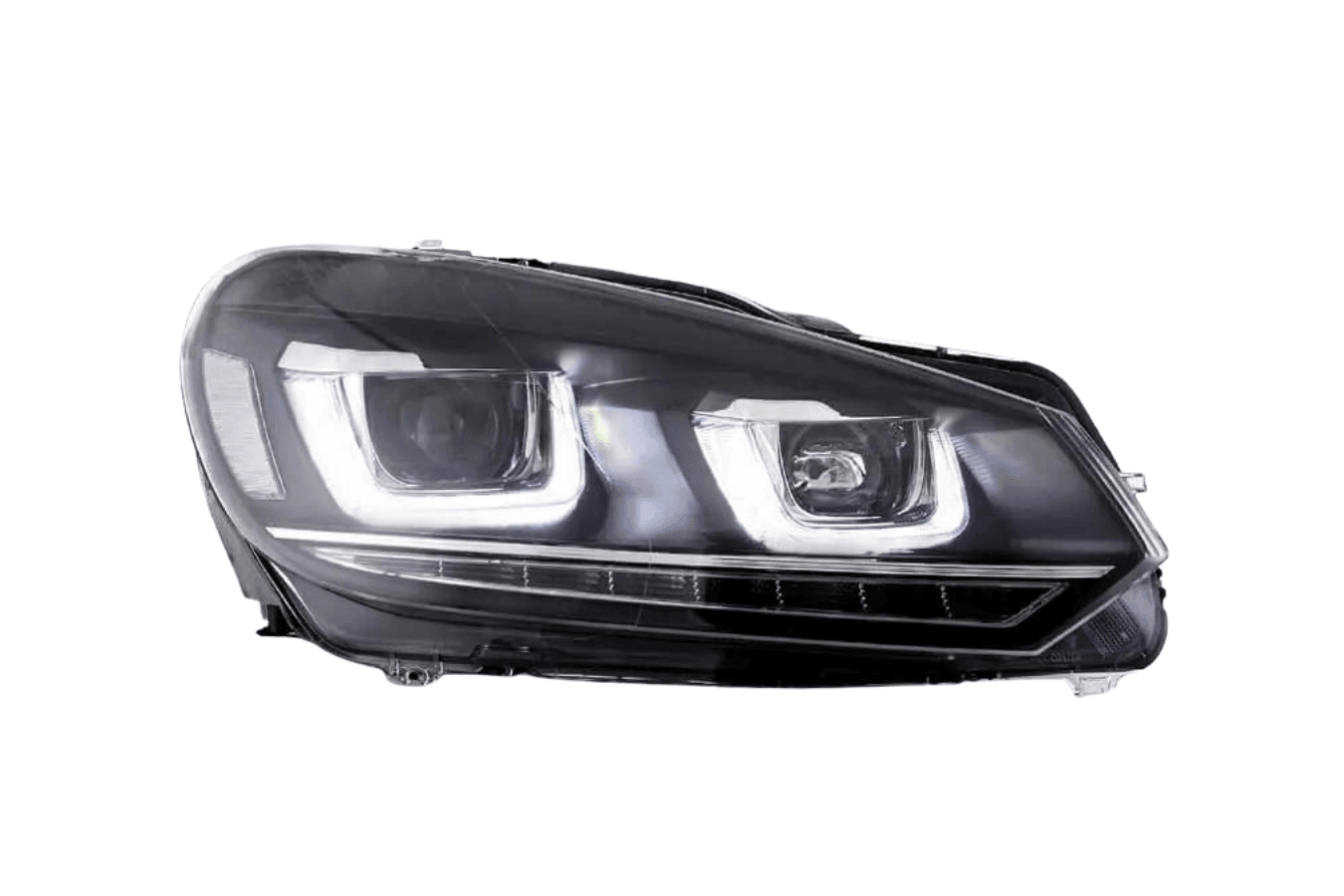 Volkswagen Golf 6 MK6 Black Demon Eyes Projector Headlight (2008 - 2014)