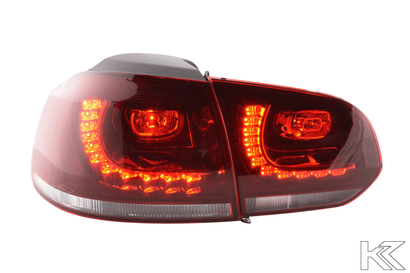 Volkswagen Golf 6 R Style Red LED Taillights Set (2008-2014)