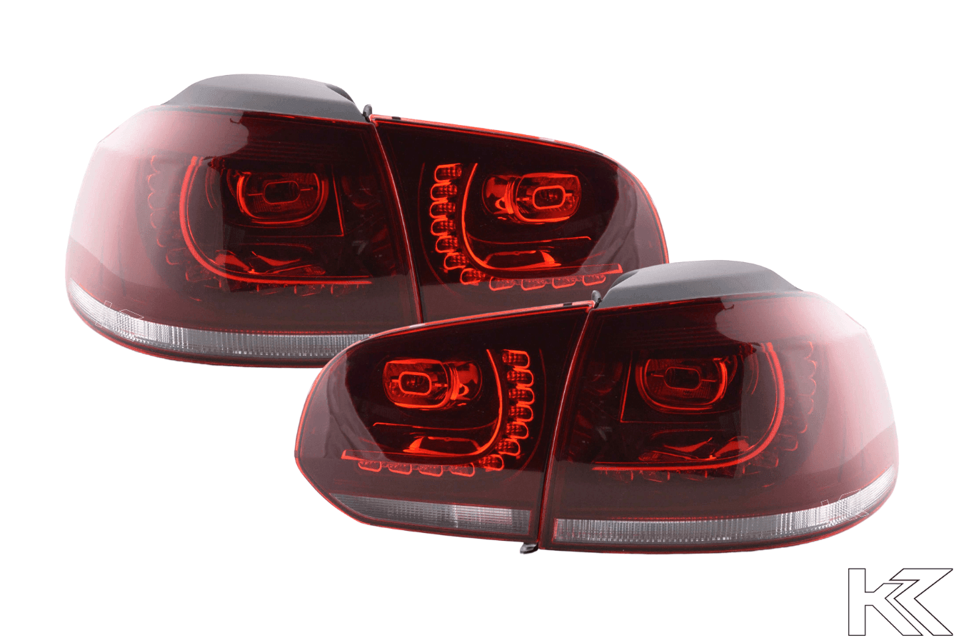 Volkswagen Golf 6 R Style Red LED Taillights Set (2008-2014)