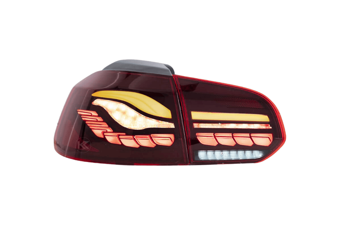 Volkswagen Golf MK6 Smoke and Red Dynamic Lighting OLED Taillights (2008 - 2014)