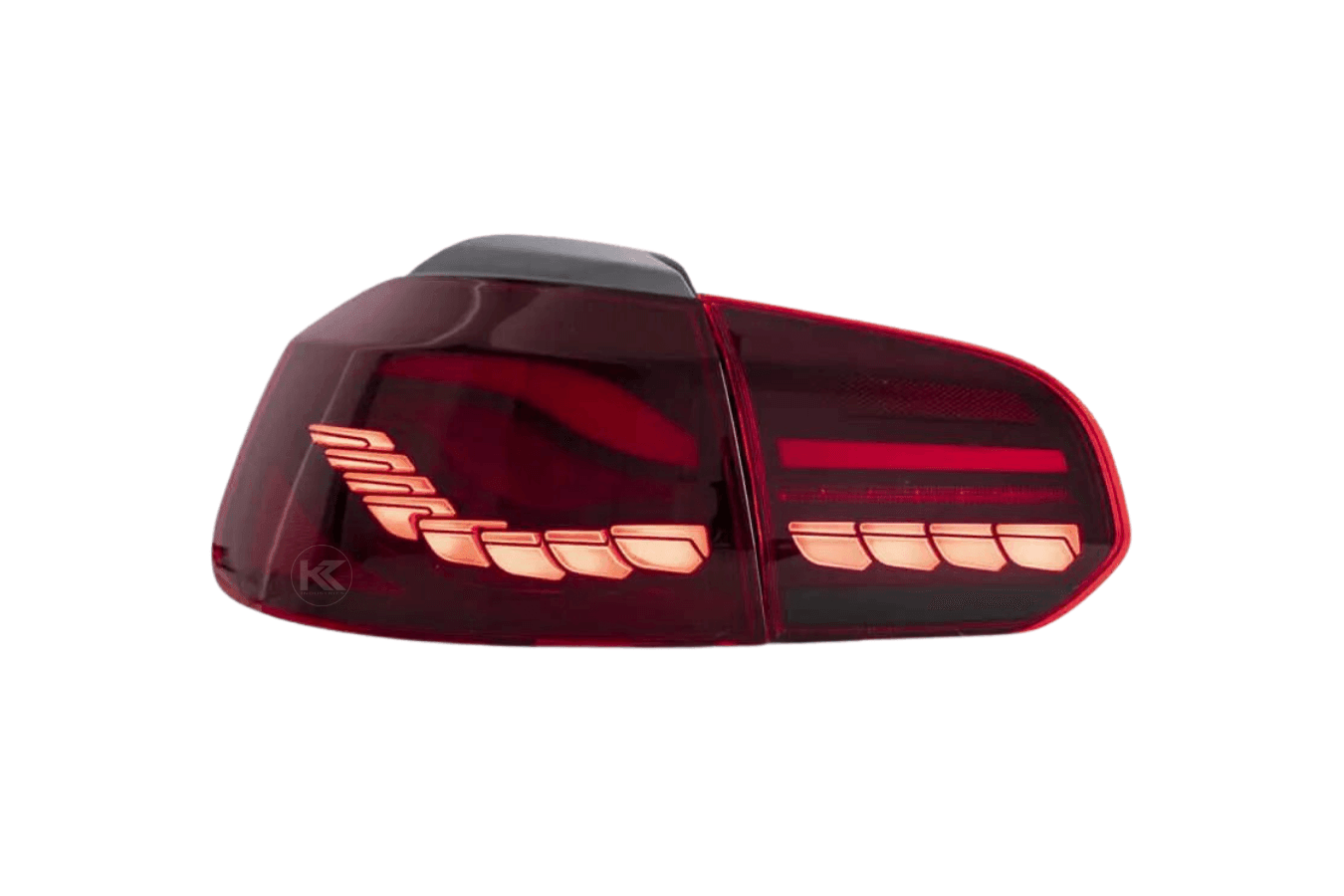 Volkswagen Golf MK6 Smoke and Red Dynamic Lighting OLED Taillights (2008 - 2014)