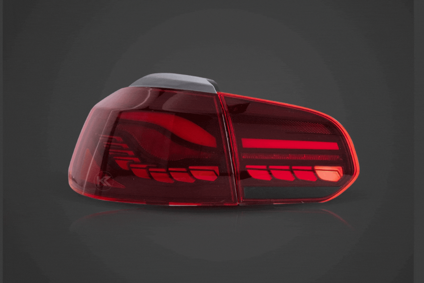 Volkswagen Golf MK6 Smoke and Red Dynamic Lighting OLED Taillights (2008 - 2014)