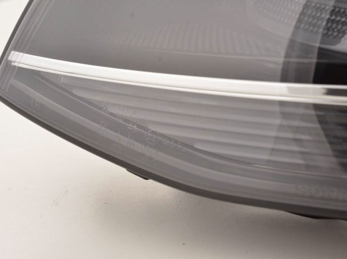 Volkswagen Golf Mk7 Black LED Headlights - R Style Chrome (12-17)