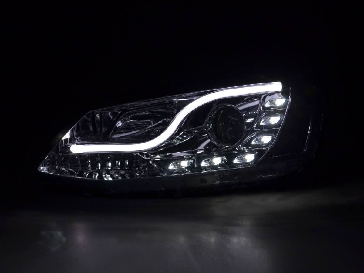 Volkswagen Jetta 6 Chrome LED Headlights with Daytime Running Lights (2011-2018)