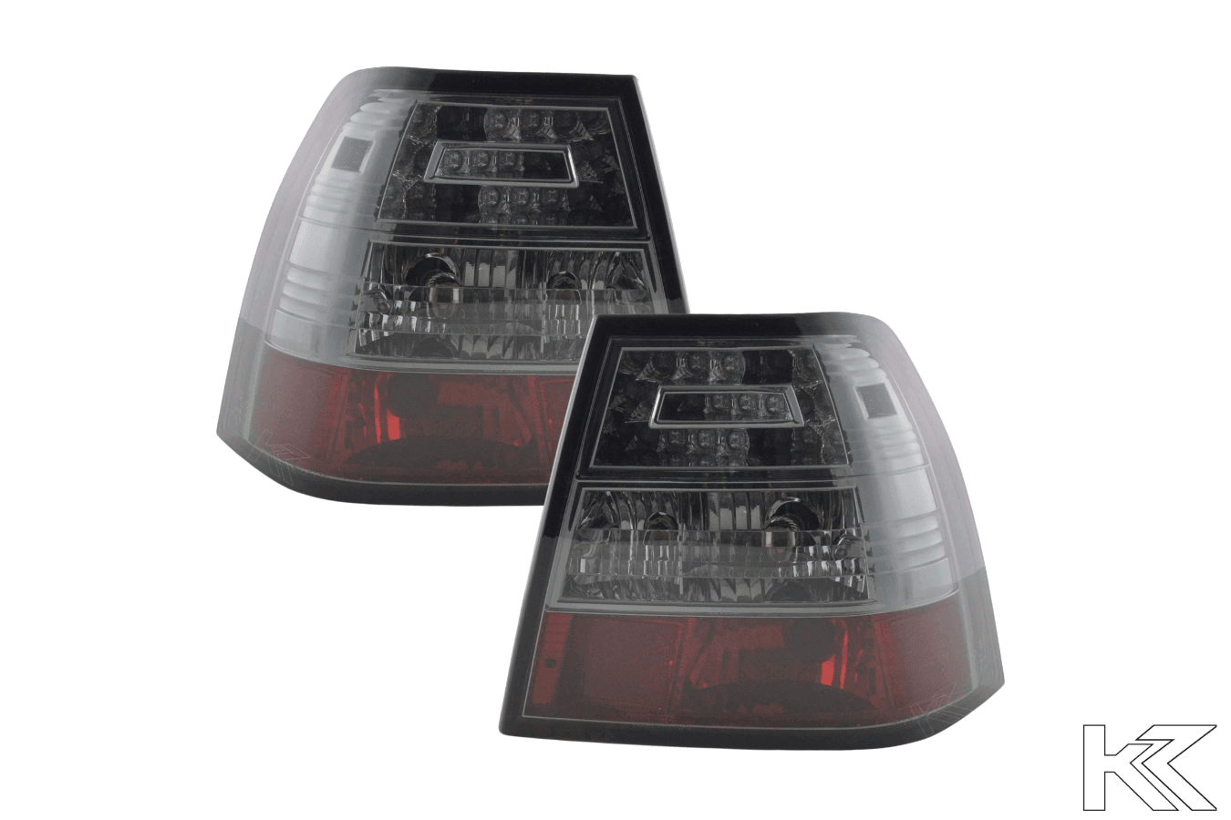 Volkswagen Jetta Mk4 (Bora) Type 1J Chrome Smoke LED Taillights Set (1998 - 2003)