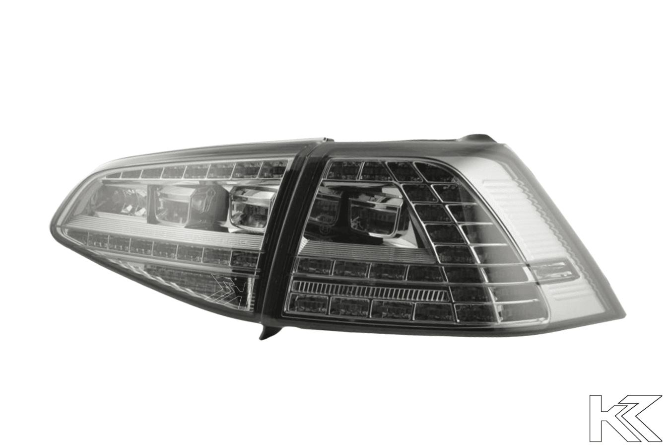 Volkswagen MK7 Golf/GTI/R - Chrome/Smoke LED Tail Lights For Halogen Models (2012-2017)