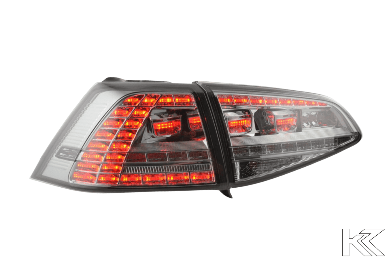 Volkswagen MK7 Golf/GTI/R - Chrome/Smoke LED Tail Lights For Halogen Models (2012-2017)
