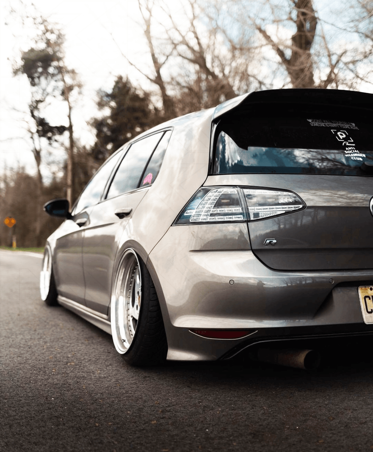 Volkswagen MK7 Golf/GTI/R - Clear/Black LED Tail Lights for Halogen Models (2012-2017)